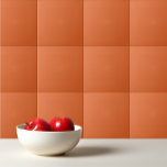 Plain solid colour carrot deep orange ceramic tile<br><div class="desc">Plain solid colour carrot deep orange design.</div>