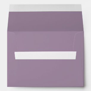 Plain solid colour purple dusty lavender envelope