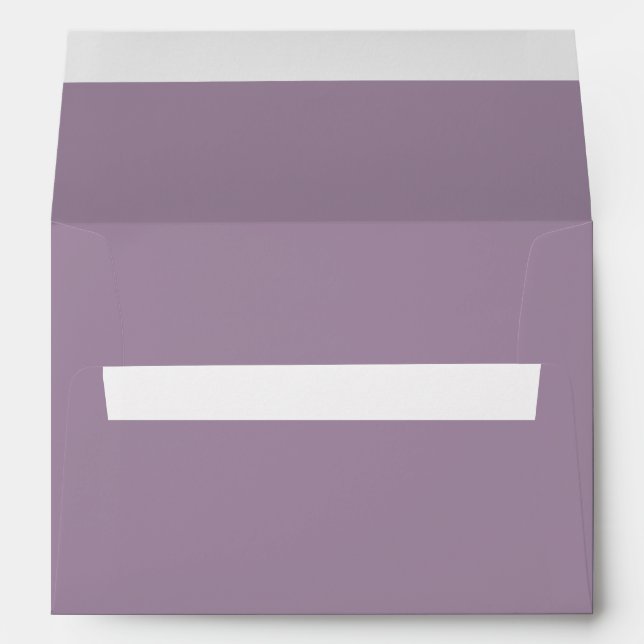 Plain solid colour purple dusty lavender envelope (Back (Bottom))