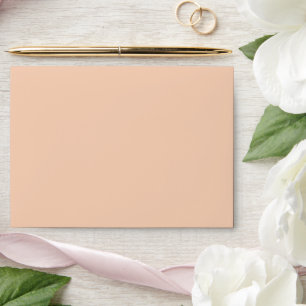 Plain Solid Light Pastel Peach Envelope