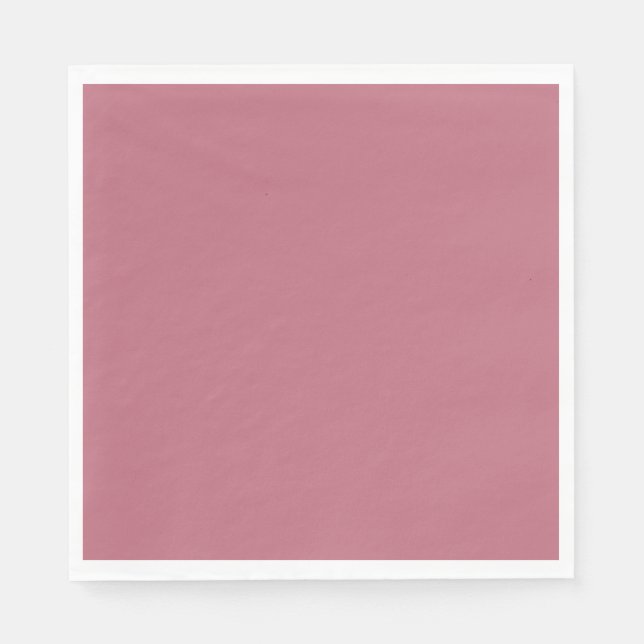 Plain solid pastel dusty rose napkin (Front)