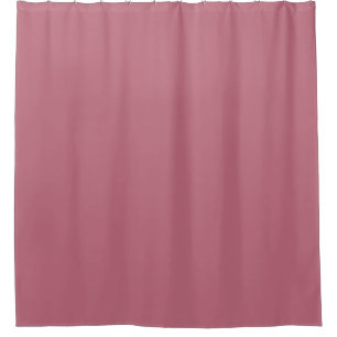 Plain solid pastel dusty rose shower curtain