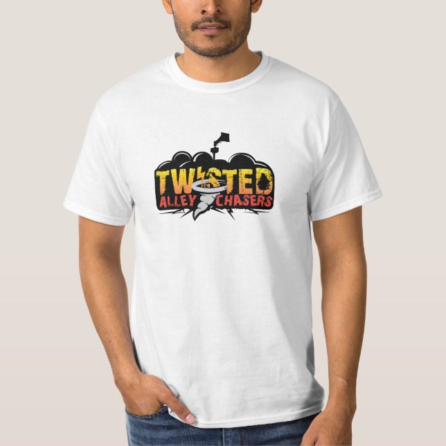Plain T-shirt with large logo (Front)