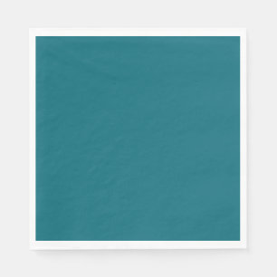 Plain teal dark Caribbean blue water Napkin