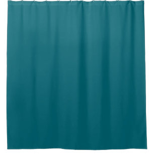 Plain teal dark Caribbean blue water Shower Curtain