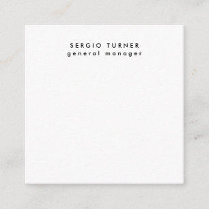 Plain Trendy Minimalist Professional Profile Enclosure Card