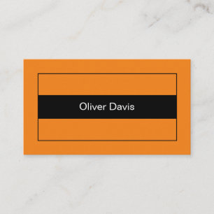 Plain Ultimate Orange Business Card