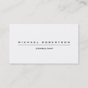 Plain Unique Special Black White Clear Business Card
