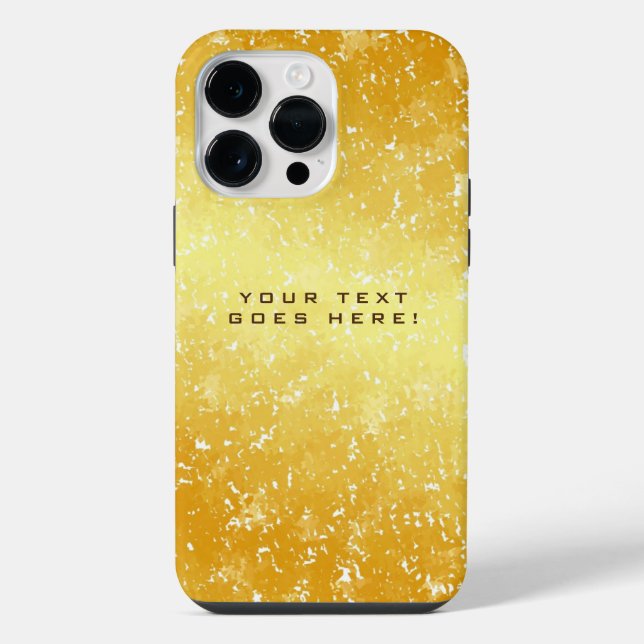 Plain Unique Special Gold Colour Background iPhone Case (Back)