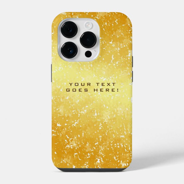 Plain Unique Special Gold Colour Background iPhone Case (Back)