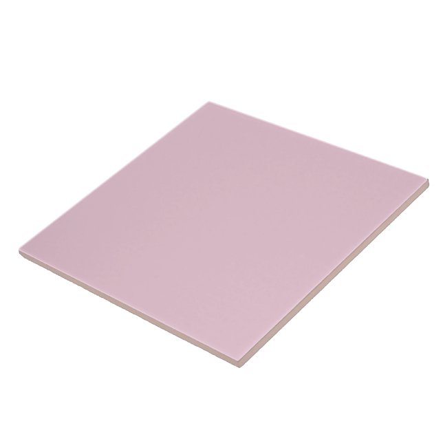 Plain Vintage Pink Ceramic Tile. Tile (Side)