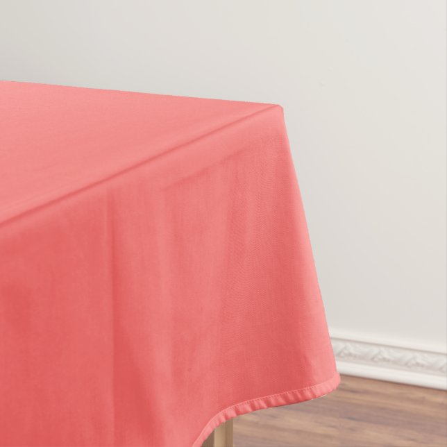 Plain Watermelon Pink tablecloth (In Situ)