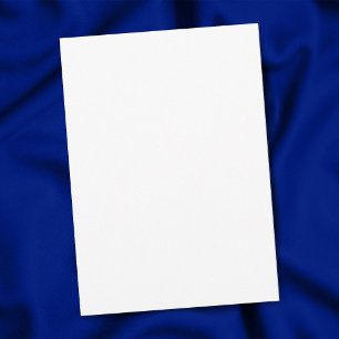 Plain White 5" x 7" Matte Blank Graduation Party Invitation