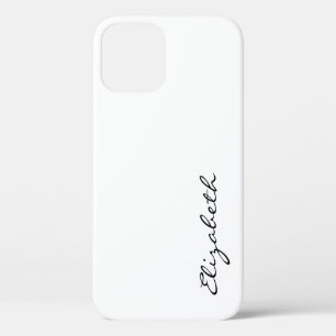 Plain White Background iPhone 12 Pro Case