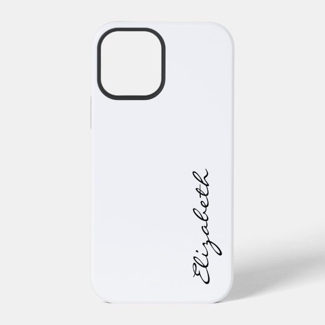 Plain White Background iPhone Case (Back)