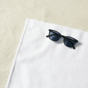 Plain White Beach Towel