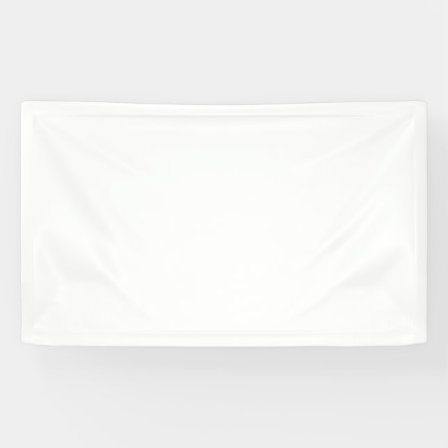 Plain White Blank Wedding 3' x 5' Vinyl Banner (Horizontal)