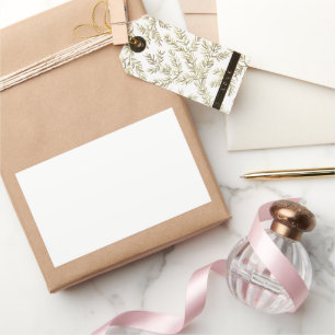 Plain White Blank Wedding Set of 4.5" x 2.7" Rectangular Sticker