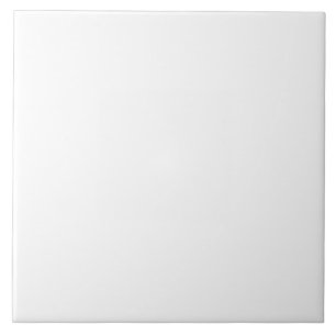 Plain white ceramic tile