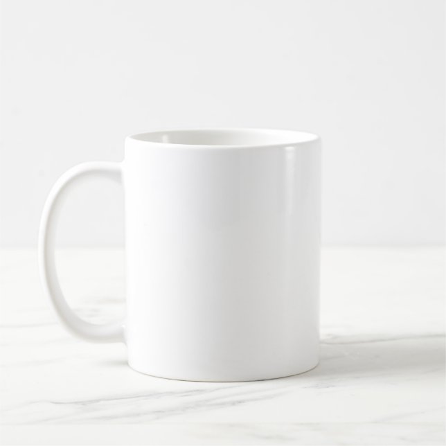 Plain White Coffee Mug (Left)