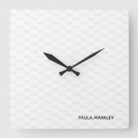 Plain White Grey Modern Monogram Pattern Simple