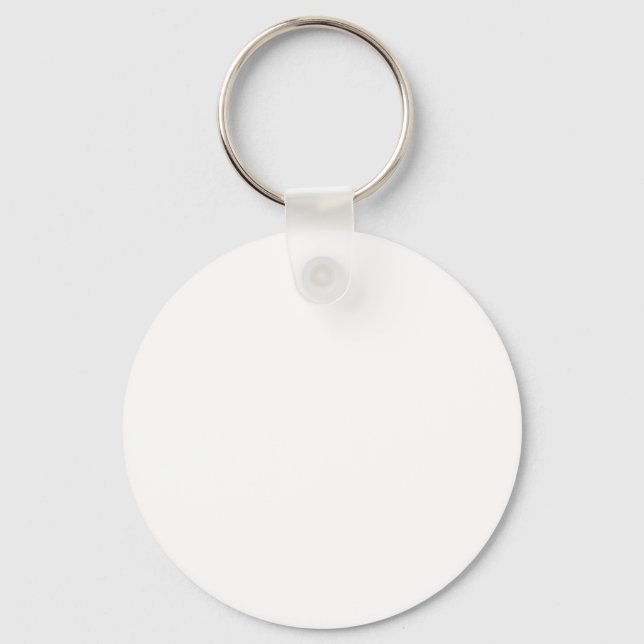 Plain white key ring (Front)