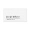Plain White Minimalist Professional Business Card