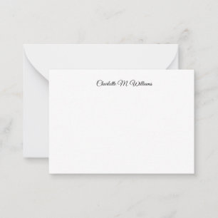Plain White Minimalist Professional Modern Card