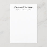 Plain White Minimalist Professional Modern