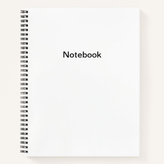 Plain White Notebook
