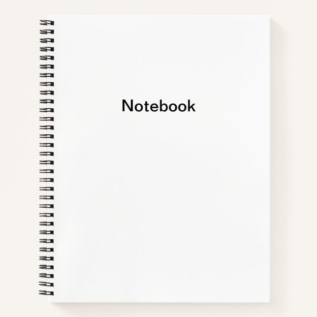 Plain White Notebook (Front)