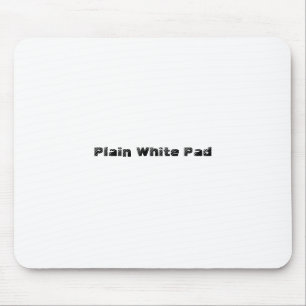 Plain White Pad Mouse Pad