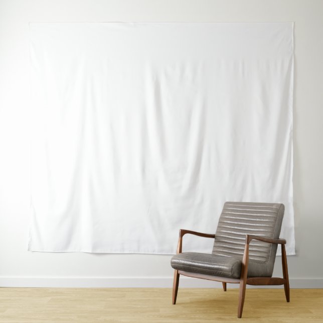 Plain White Photo Booth Backdrop Tapestry (In Situ (Horizontal))