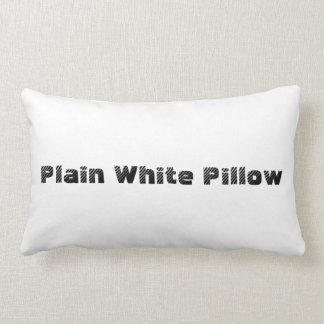 Plain White Pillow