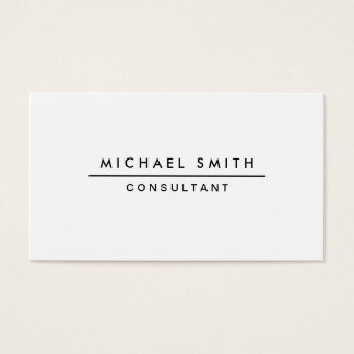 Plain White Professional Elegant Modern Simple