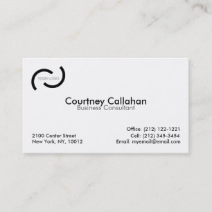 Plain white standard size business cards