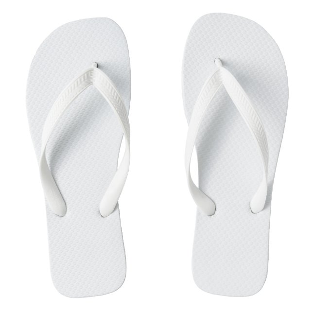 Plain White Thongs (Footbed)