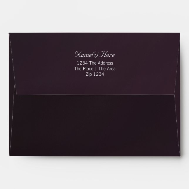 Plain With Return Address Envelope (Back (Top Flap))
