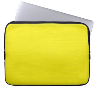Plain yellow background laptop sleeve