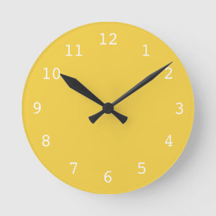 Plain yellow clock