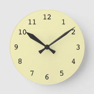 Plain yellow clock