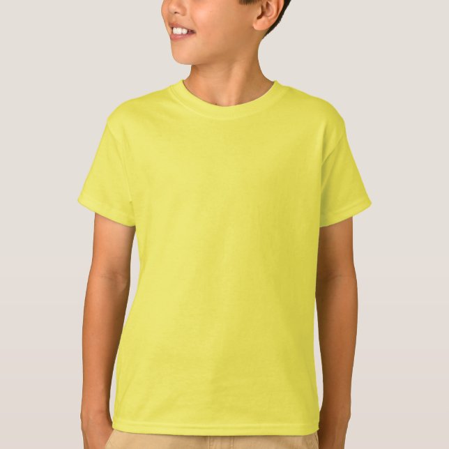 Plain Yellow Kid's  Basic T-shirt (Front)