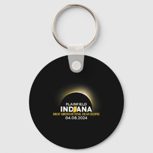 Plainfield Indiana In Total Solar Eclipse 2024 Key Ring