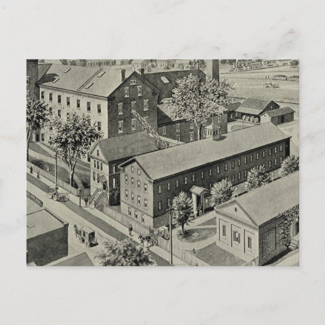 Plainville Connecticut Illustration Postcard (Front)