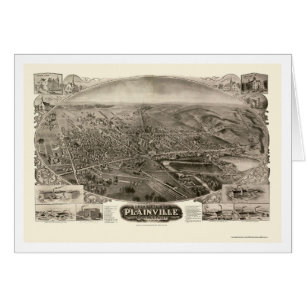 Plainville, CT Panoramic Map - 1907