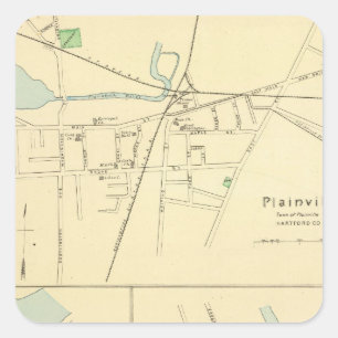 Plainville, Warehouse Pt, Windsor Square Sticker