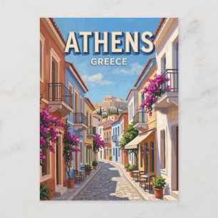 Plaka Athens Greece Postcard