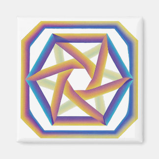 Plake 64 & the Hexagrams Small Magnet