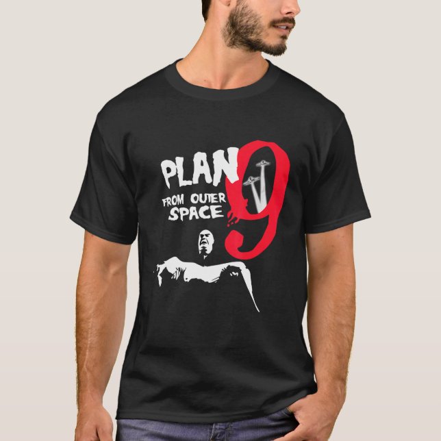 Plan 9 From Outer Space Inspector Clay Tribute T-Shirt (Front)