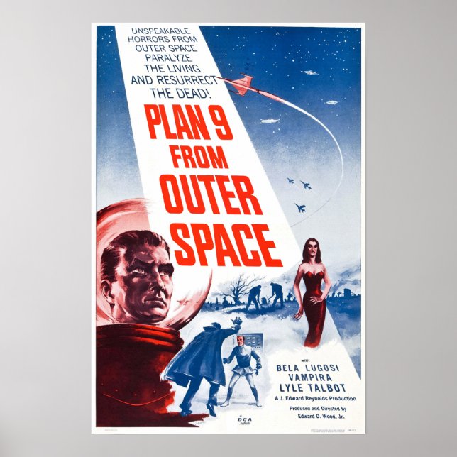 Plan 9 From Outer Space movie Poster (Front)
